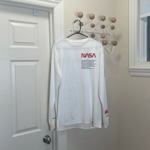 Heron Preston - 1990s Nasa Long Sleeve Shirt - White / Orange - M